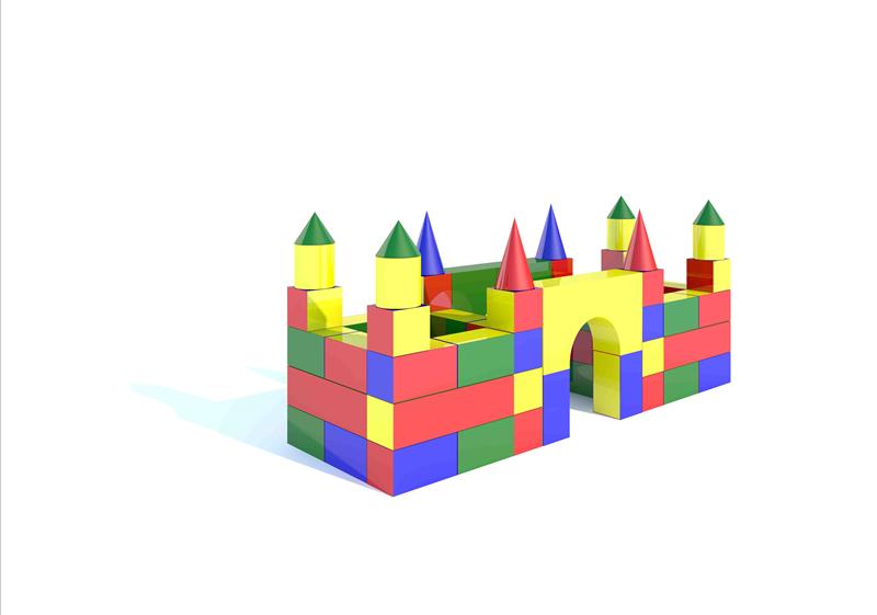 Technical render of a Giant Building Blocks